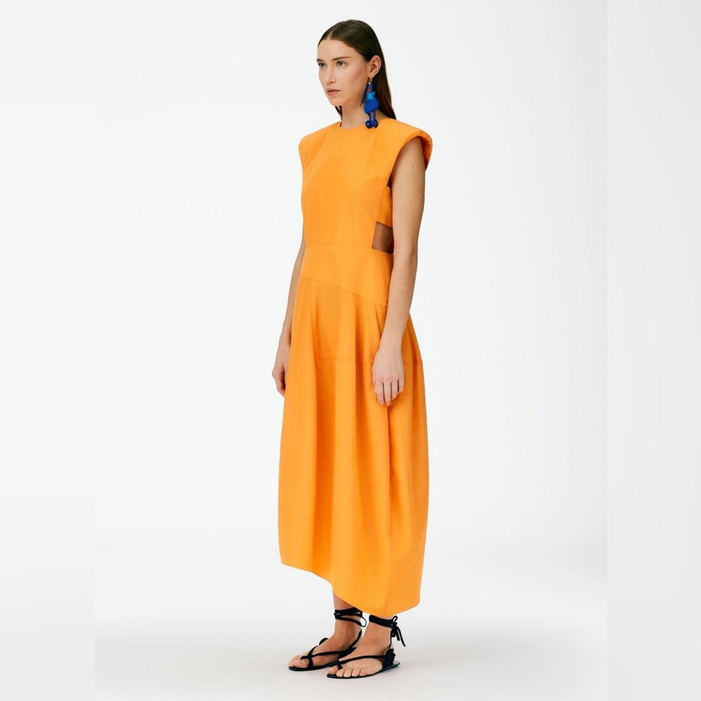 Italian Sporty Nylon Sleeveless Balloon Dress